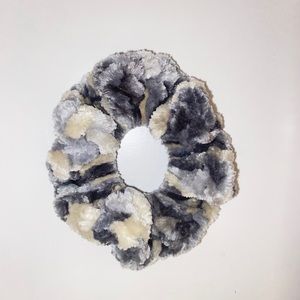 camo crocheted scrunchie